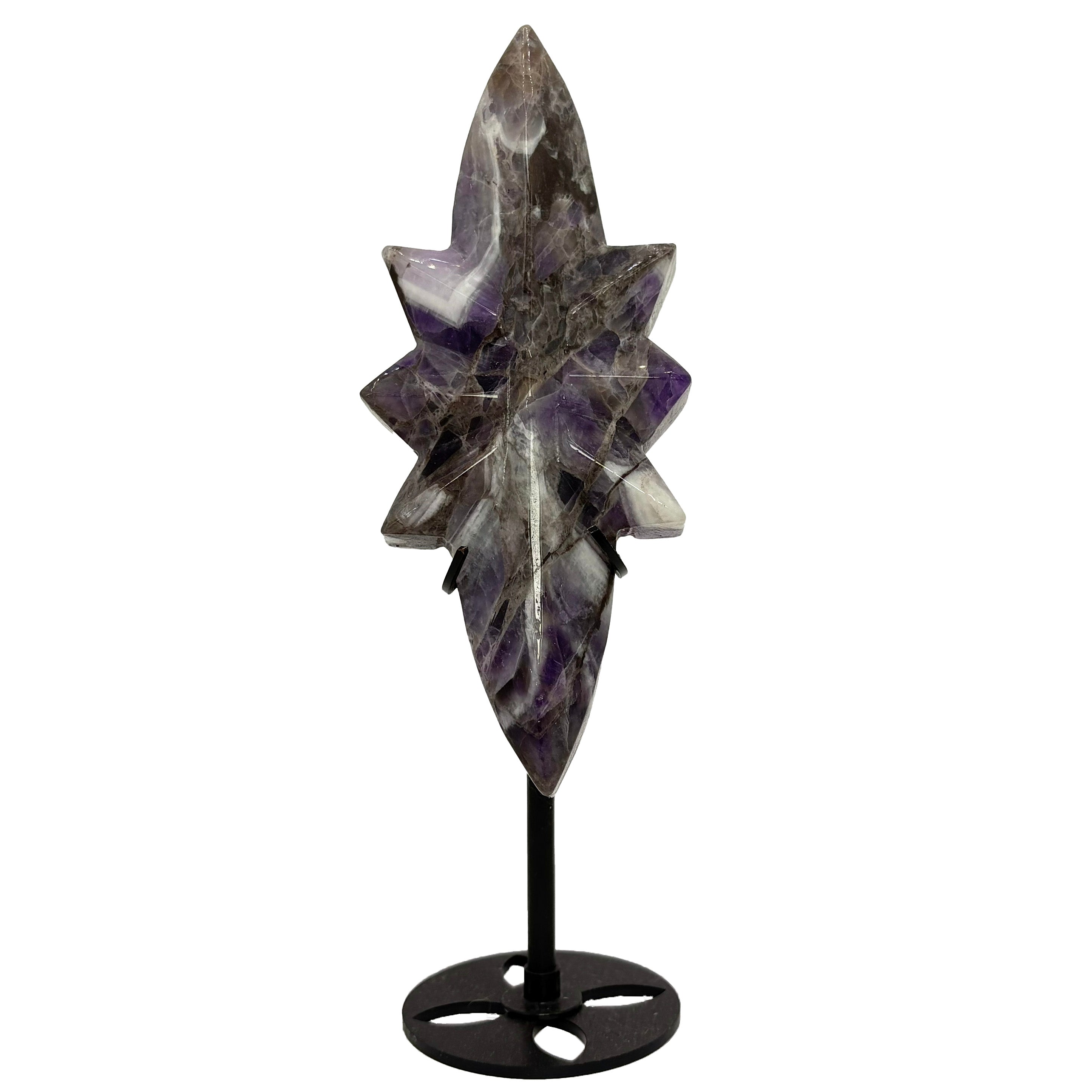 Amethyst Polaris Star Carving