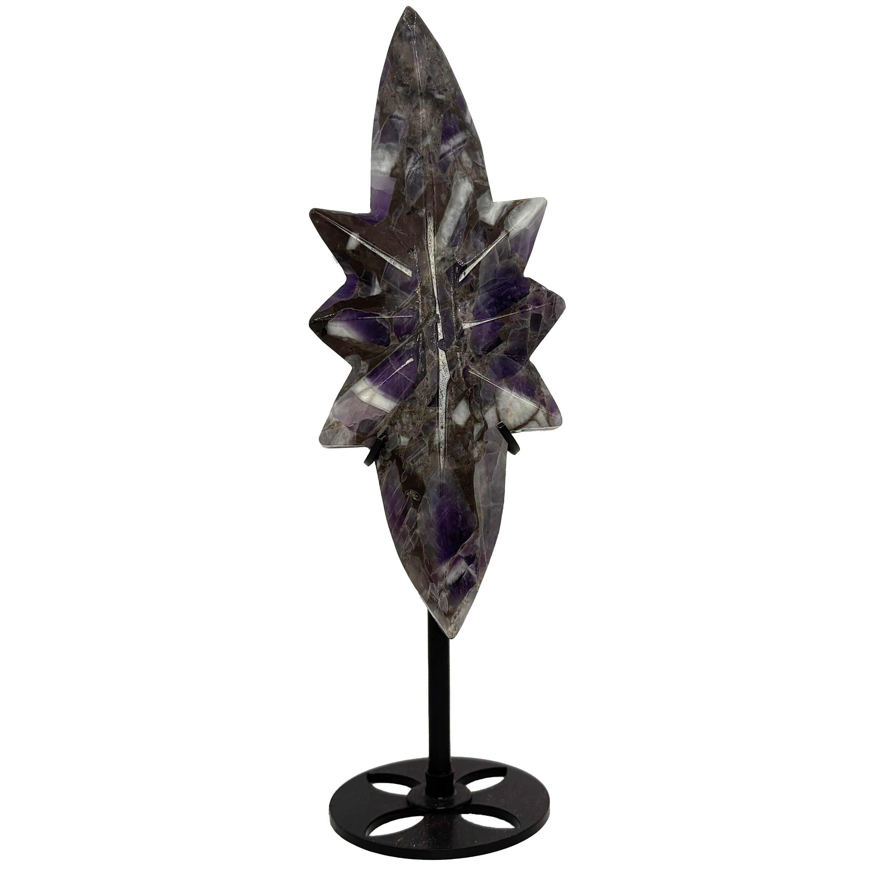 Amethyst Polaris Star Carving
