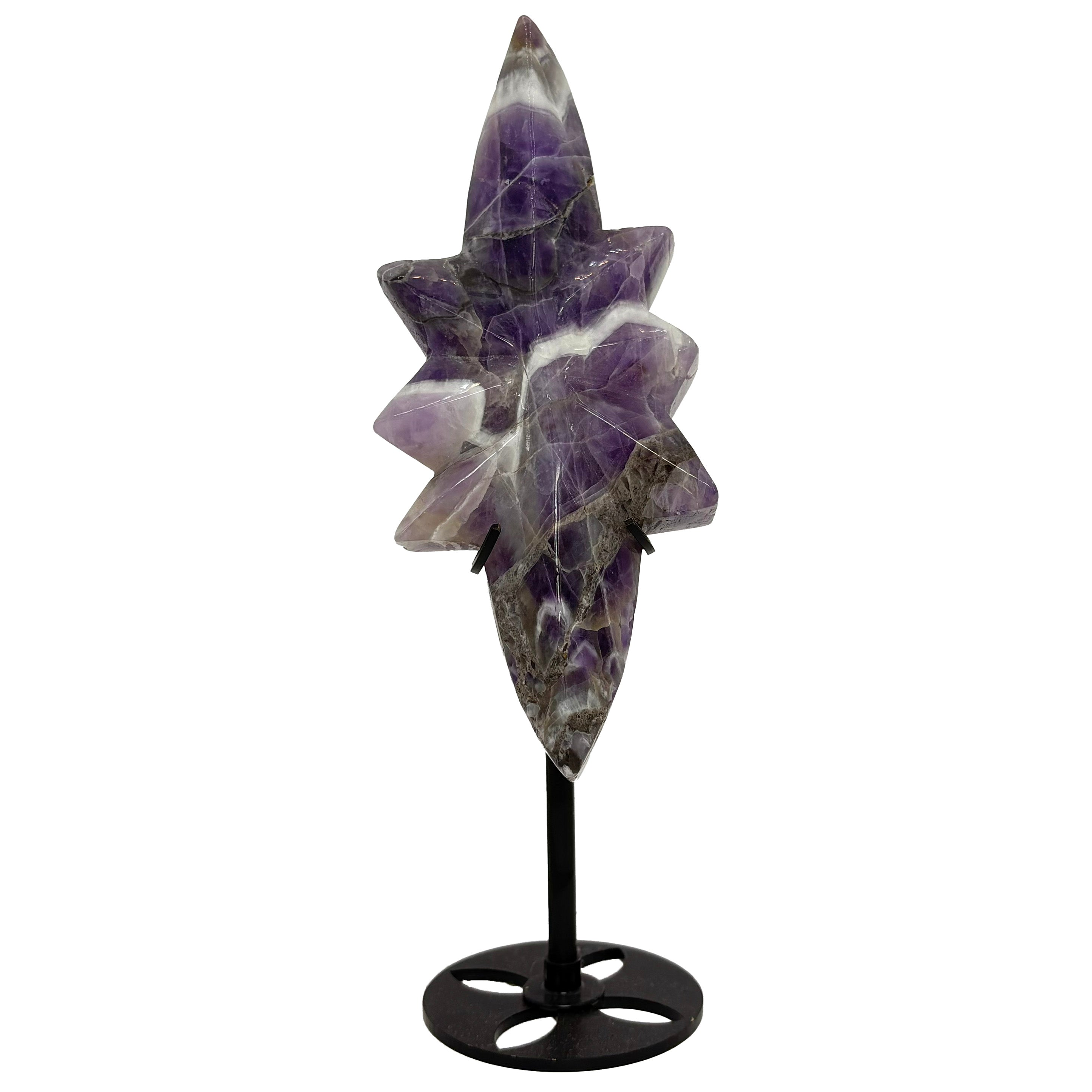 Amethyst Polaris Star Carving