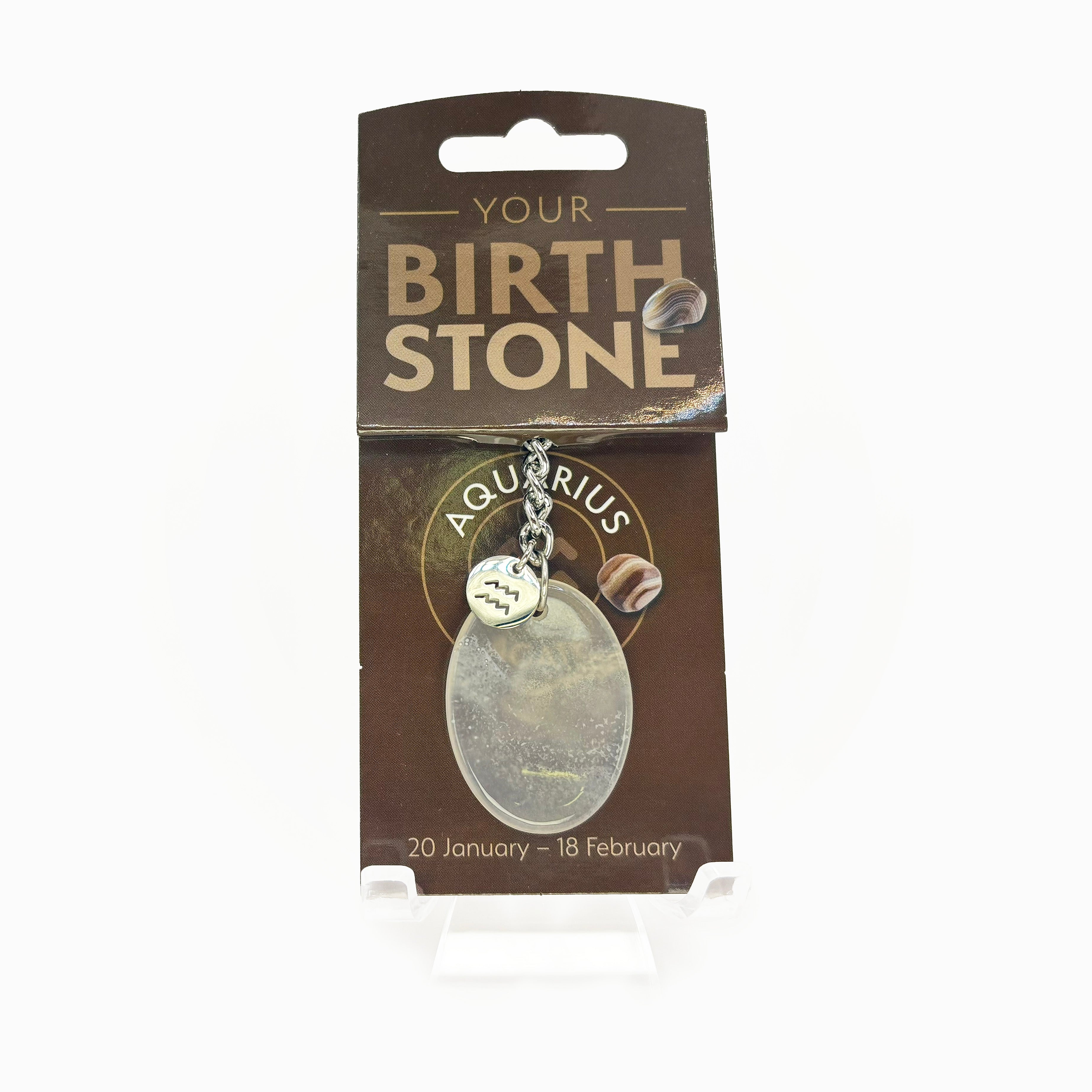 Zodiac Birthstone Keyring