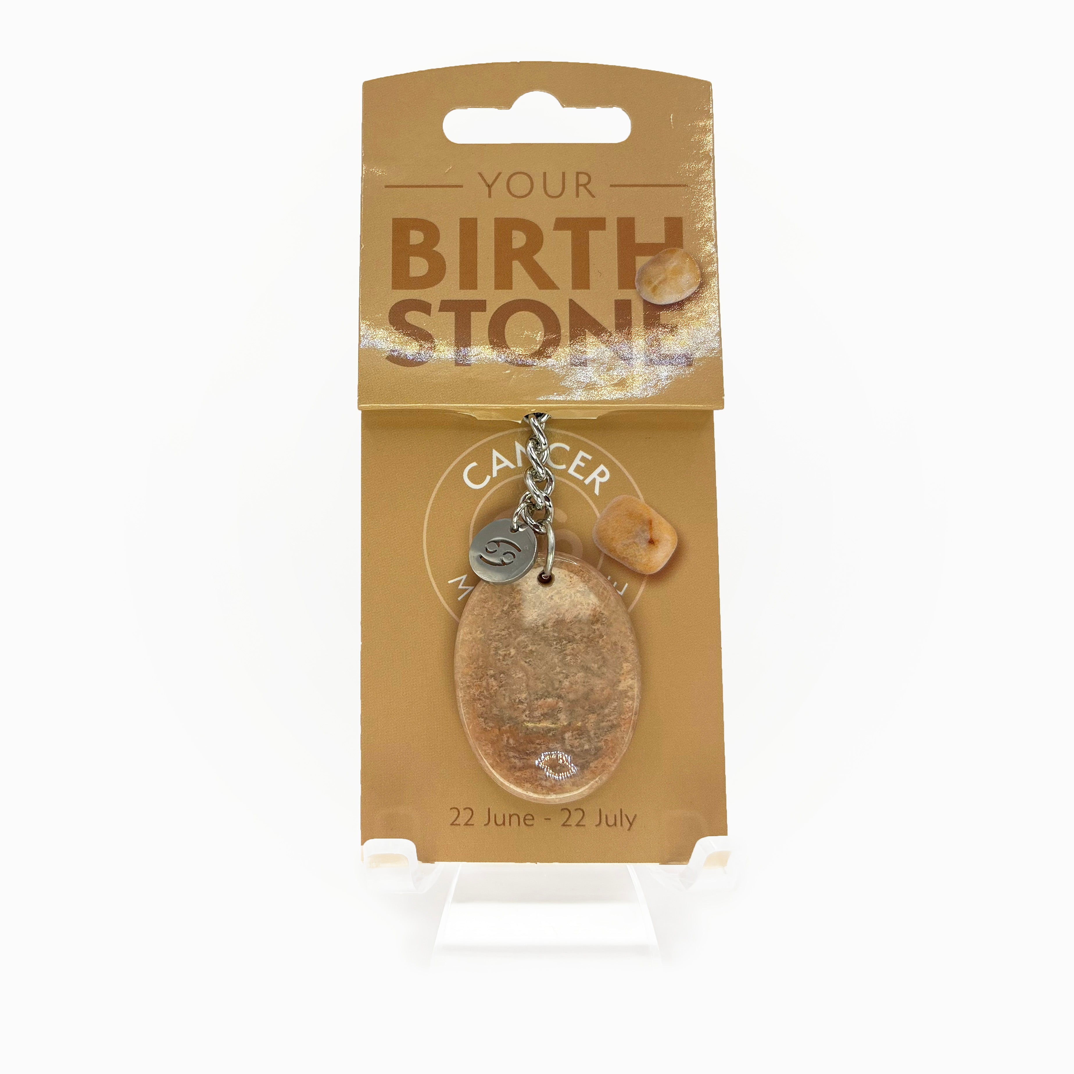 Zodiac Birthstone Keyring