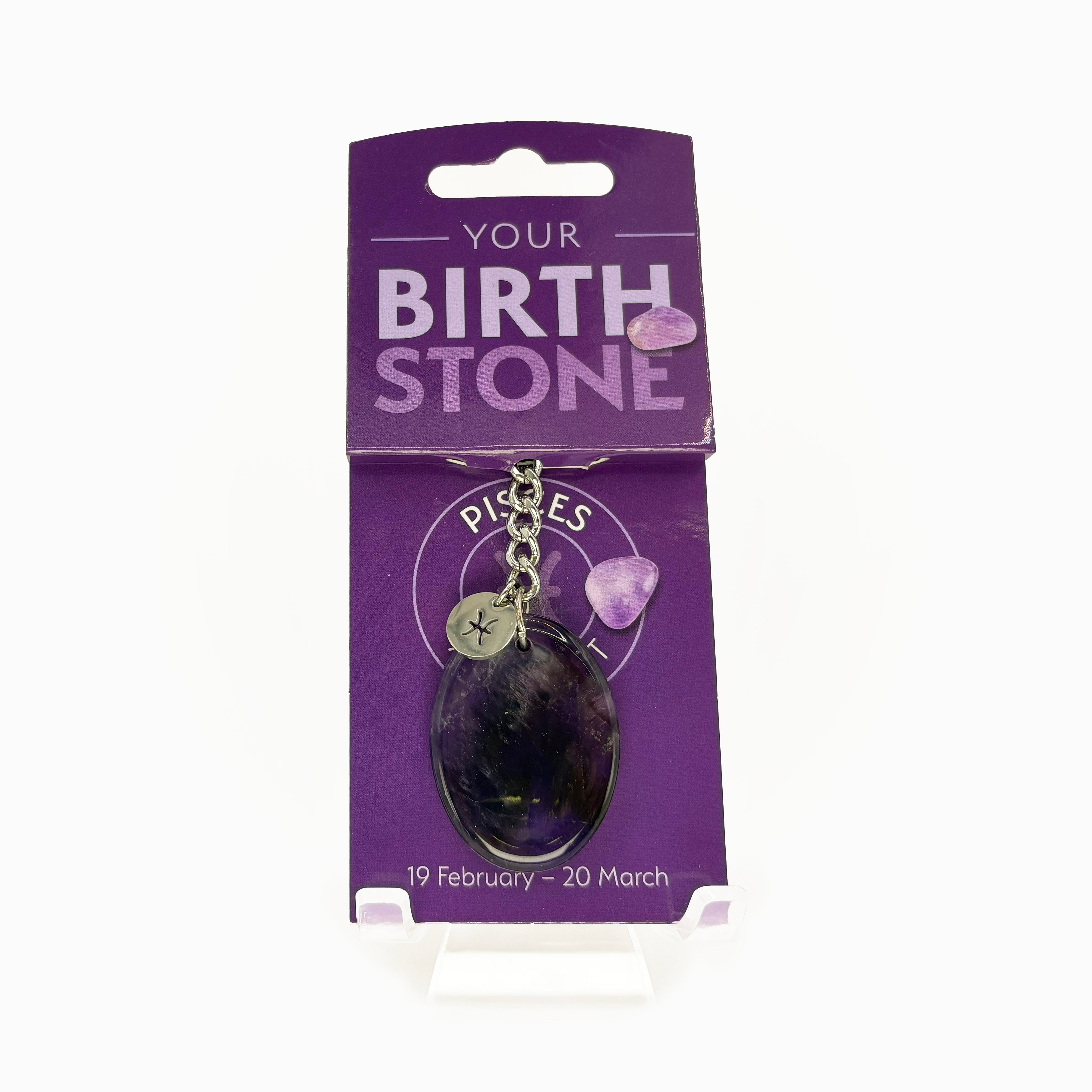Zodiac Birthstone Keyring