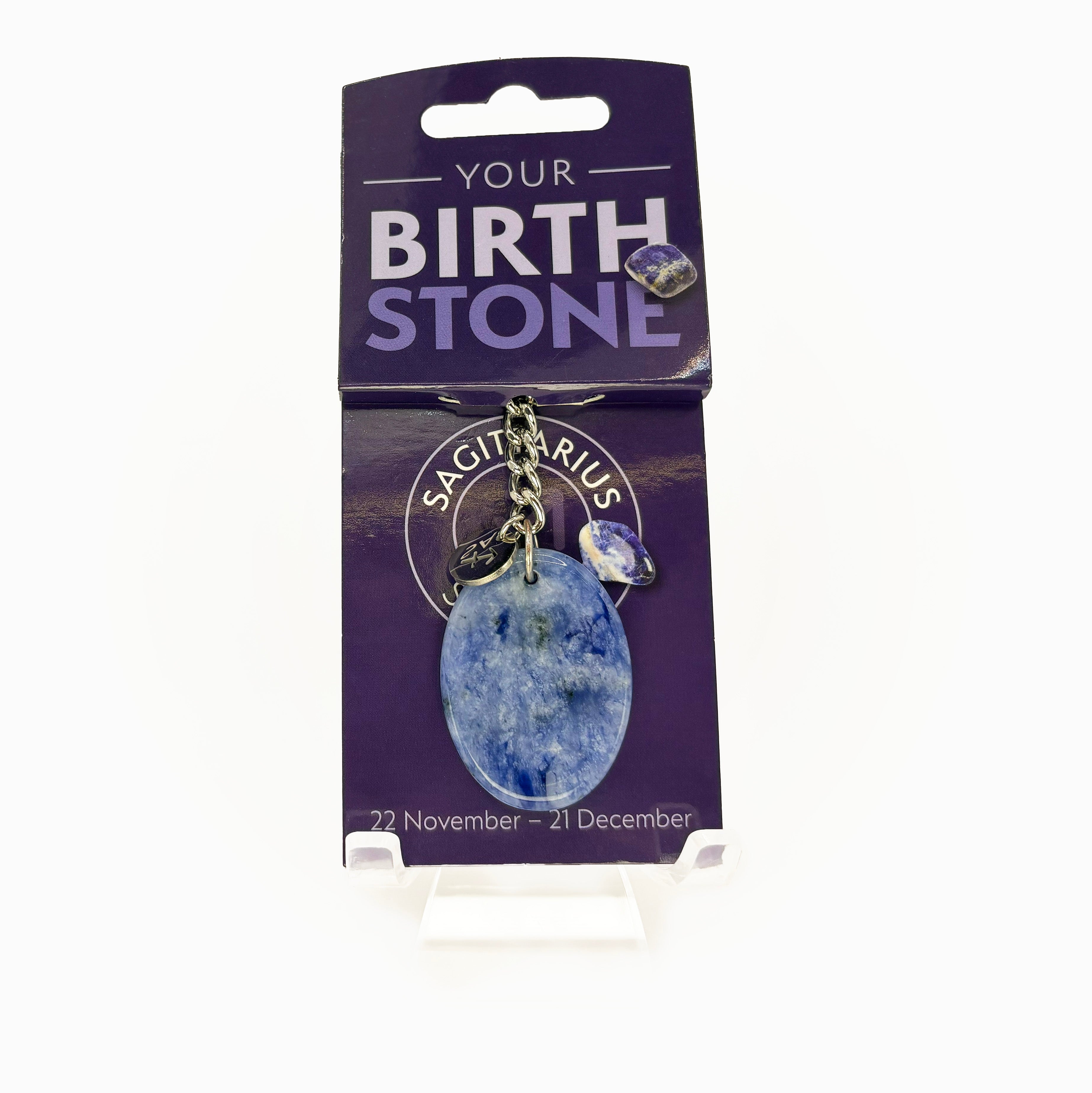 Zodiac Birthstone Keyring